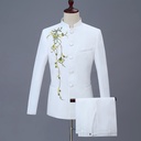 Men's Chorus Tunic Gold Embroidered Stand Collar