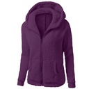 Fashion Zipper Hooded Fleece Shirt Sweater For Women