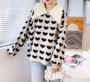 New Sweet Little Doll Collar Sweater Women