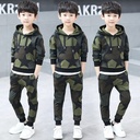 Children's Spring Two Piece Camouflage Sweater