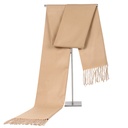 Solid Color Men's Scarf Faux Cashmere Tassel