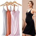 Plus Size Loose Camisoles For Breastfeeding Base Skirt With Chest Pad Sunderwear-free