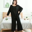 Women's New Loose Pajamas Two-piece Large Size Homewear Suit