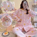 Women's Winter Pajama Set Made from Soft Air Cotton, Offering a Comfortable and Warm Design Perfect for Cold Days