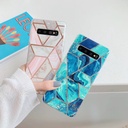 Electroplated mosaic marbled case