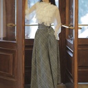 Retro Temperament Woolen Skirt Autumn Two-piece Set