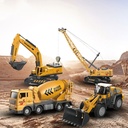 Simulation Alloy Engineering Vehicle Model Children's Toy