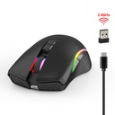 ماوس ألعاب مزود بسبعة أزرار بإضاءة RGB ومنفذ TYPE-C
