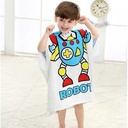 Children's Bath Towel Cloak Cartoon Print Baby Hooded Cloak