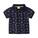 Summer Boys' Cotton Short-sleeved Polo Shirt
