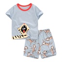 Boy'S Suit Knitted Cotton Short-Sleeved Children'S Suit