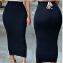 Solid color tight dress