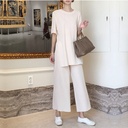 Wide-leg pants casual two-piece suit