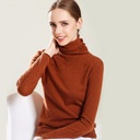 Hollow high neck pullover sweater