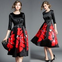 Floral temperament dress