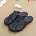 Slippers Summer Big Size Baotou Breathable One-word Beach Shoes