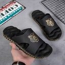 Net Celebrity Slippers Men's Deodorant Non-slip Sandals Wear Beach Fashion Personality Outside