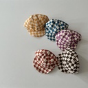 Baby Boy And Girl Checkerboard Soft Brim Hat