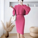 Women's Loose Two-piece Sweater Knitted Dress