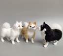 Children's Toy Faux Fur Husky  Decoration Ornament