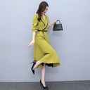 Women's Dress Suit Long Large Size Waist High-end Temperament
