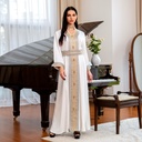 A modern, elegant, and luxurious caftan dress that reflects Arabic authenticity