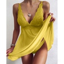 Condole Feminine Sense Lace Perspective Elegant Sexy Pajamas Suit