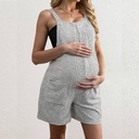 European And American Pregnant Women Overalls Shorts Maternity Clothes